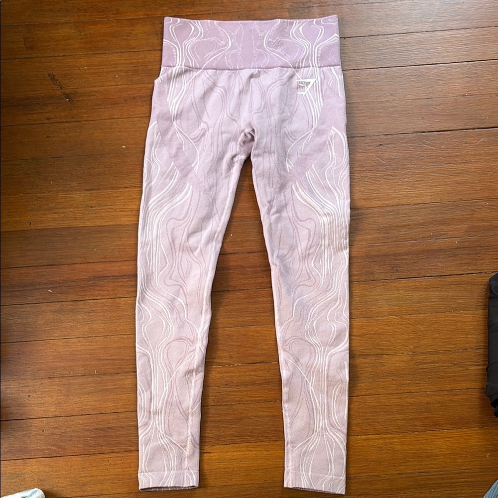Gymshark Pink Patterned Leggings
